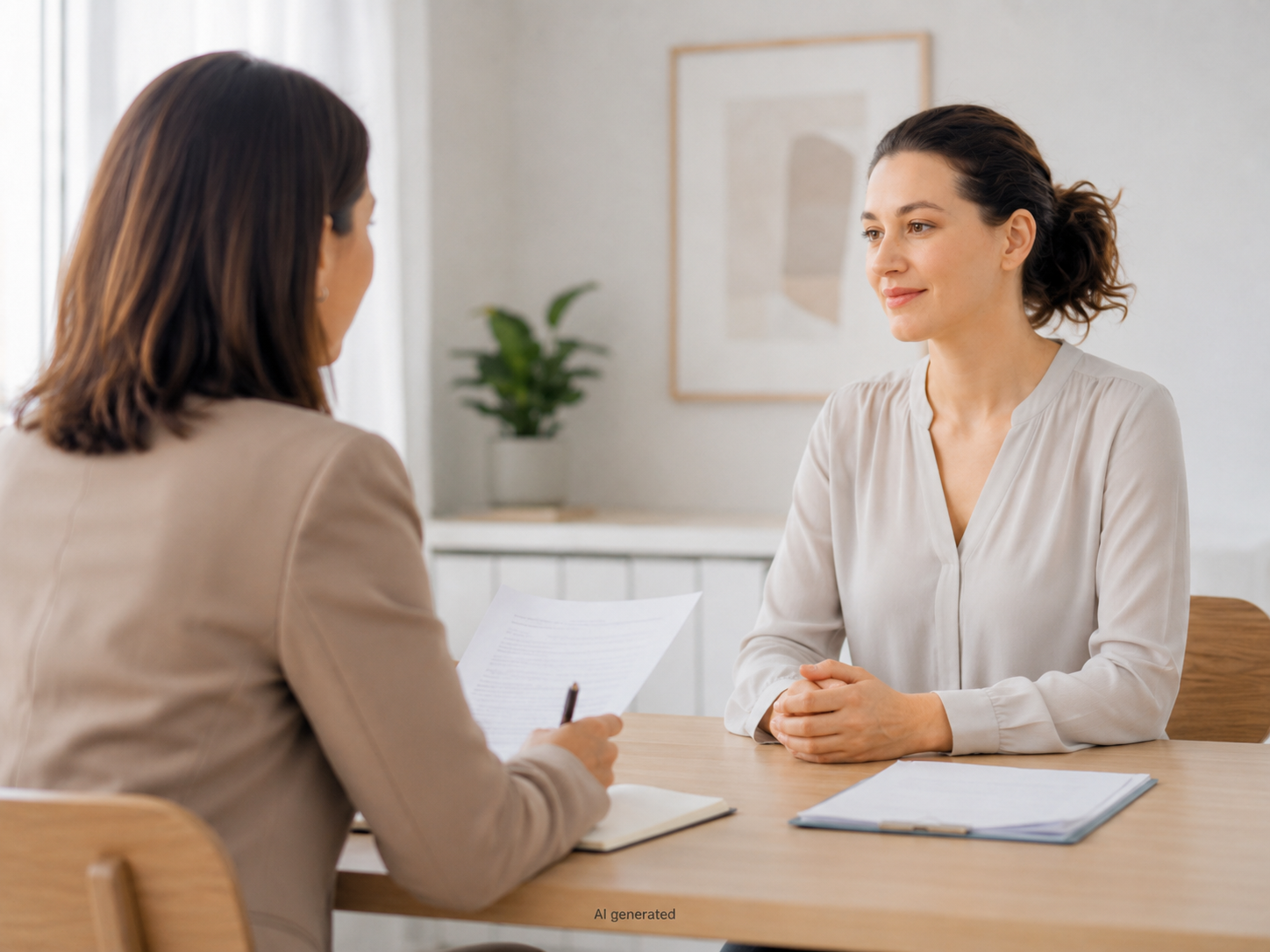 Incontro tra una consulente Safe Hands e una familiare durante la valutazione dell'assistenza